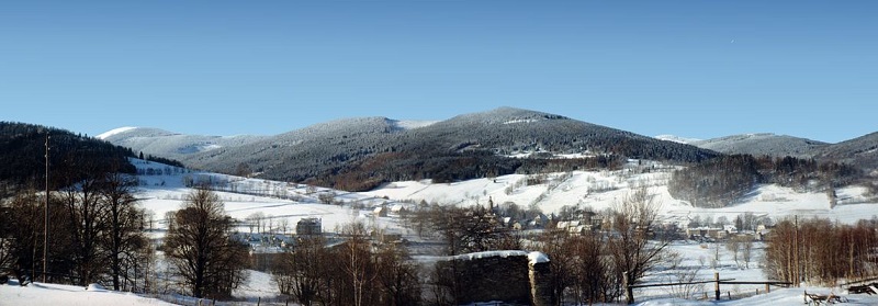 Enjoy winter in the Czech Republic with overviews like the Sudeten Mountains
