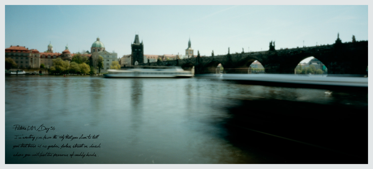 terrace next to Charles Bridge