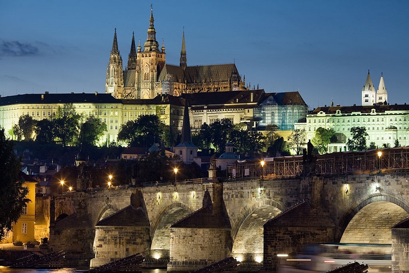 There are a lot of romantic spots in Prague like Charles Bridge or Prague Castle